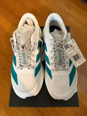 Womens Adidas AdiZero Evo SL Womens Running Shoes teal-US 9